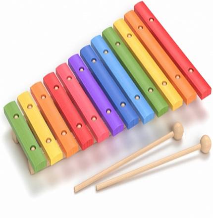 Деревянная игрушка – Ксилофон, 12 тонов 